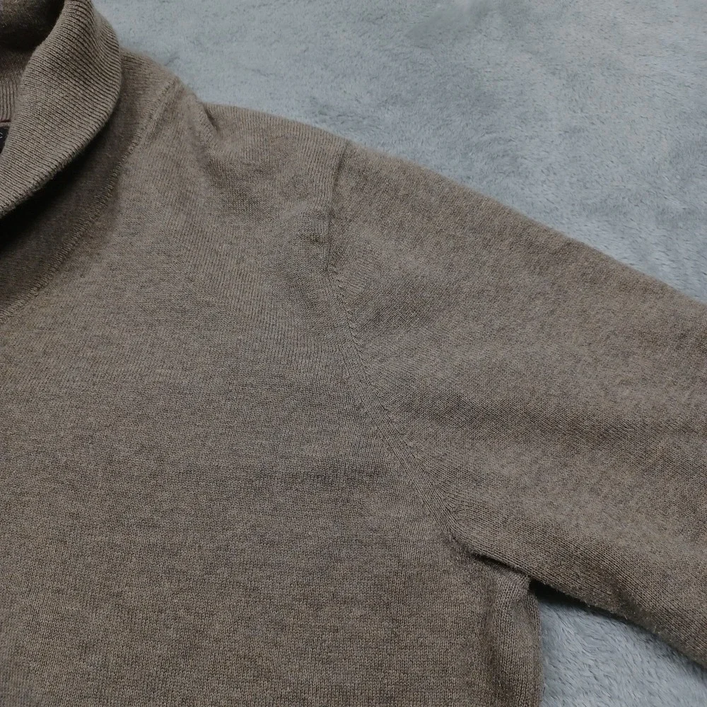 Banana Republic Sweater Mens XL Brown Cowl Neck‎ Preppy Pullover Knit